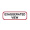 Nevs Position Labels - Exaggerated View 1/2" x 1-1/2" White w/Red & Black XP-218 - alternate 1